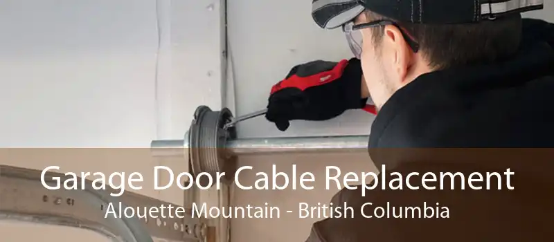 Garage Door Cable Replacement Alouette Mountain - British Columbia