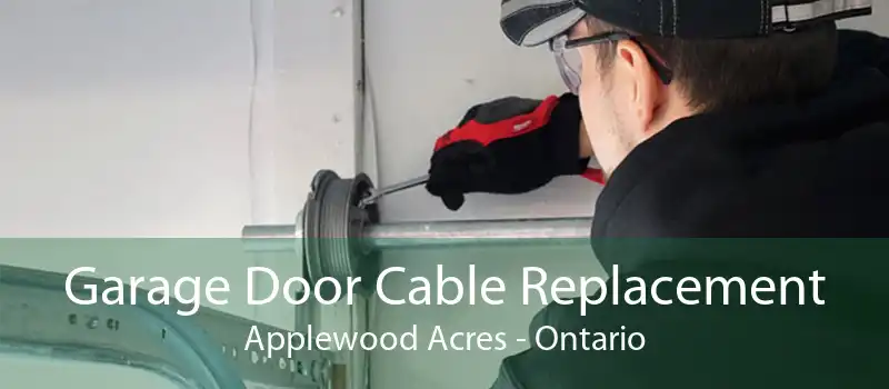 Garage Door Cable Replacement Applewood Acres - Ontario