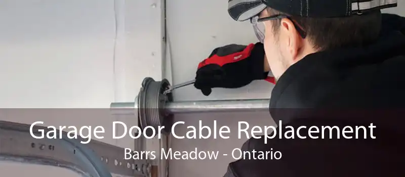Garage Door Cable Replacement Barrs Meadow - Ontario