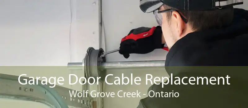 Garage Door Cable Replacement Wolf Grove Creek - Ontario