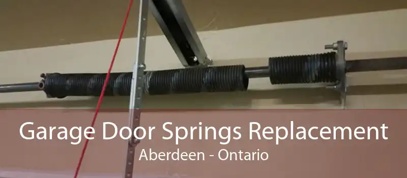 Garage Door Springs Replacement Aberdeen - Ontario