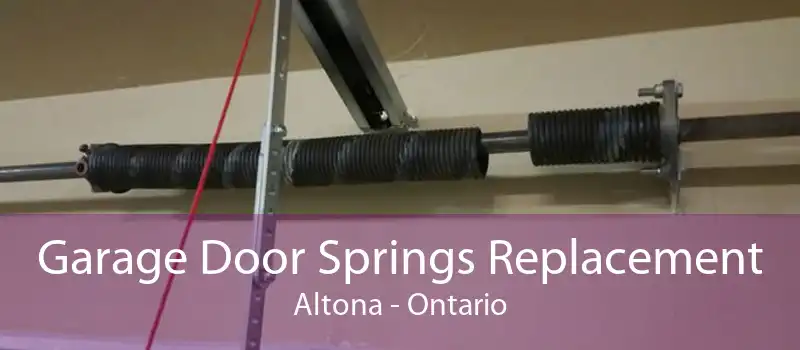 Garage Door Springs Replacement Altona - Ontario