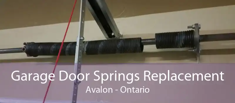 Garage Door Springs Replacement Avalon - Ontario