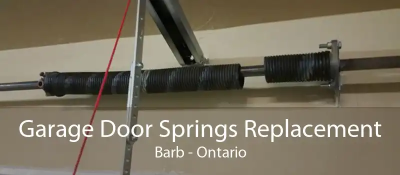 Garage Door Springs Replacement Barb - Ontario