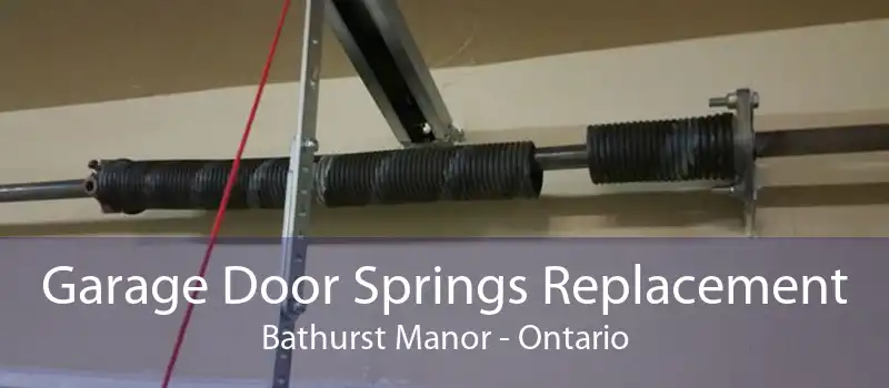 Garage Door Springs Replacement Bathurst Manor - Ontario