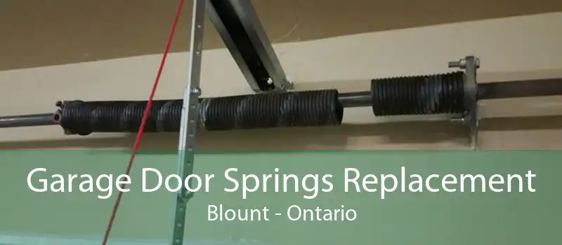 Garage Door Springs Replacement Blount - Ontario