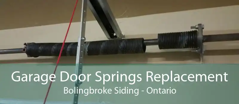 Garage Door Springs Replacement Bolingbroke Siding - Ontario
