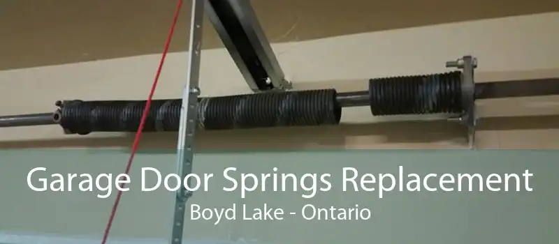 Garage Door Springs Replacement Boyd Lake - Ontario