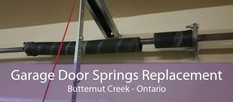 Garage Door Springs Replacement Butternut Creek - Ontario