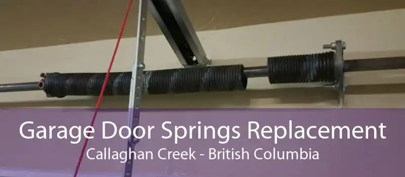 Garage Door Springs Replacement Callaghan Creek - British Columbia