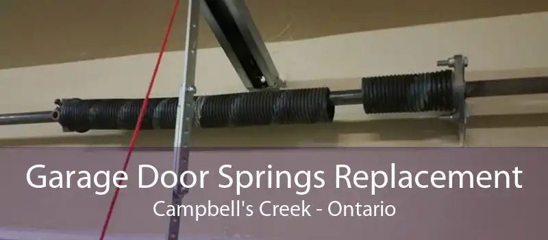 Garage Door Springs Replacement Campbell's Creek - Ontario