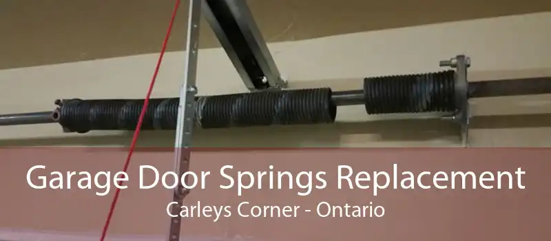 Garage Door Springs Replacement Carleys Corner - Ontario