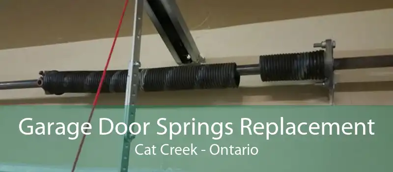 Garage Door Springs Replacement Cat Creek - Ontario