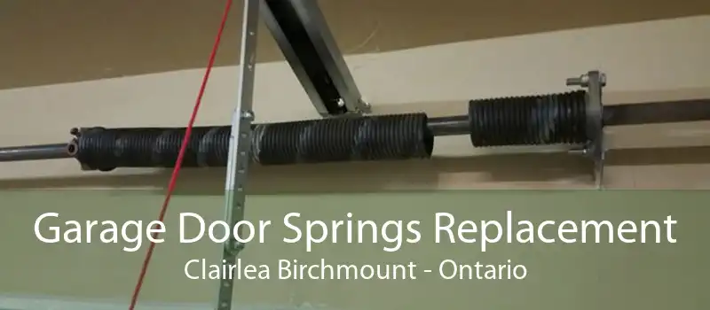 Garage Door Springs Replacement Clairlea Birchmount - Ontario