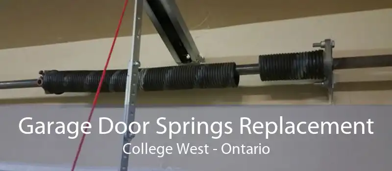 Garage Door Springs Replacement College West - Ontario