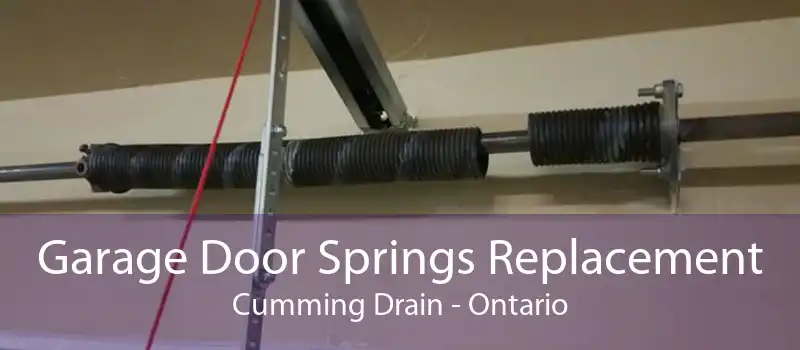 Garage Door Springs Replacement Cumming Drain - Ontario