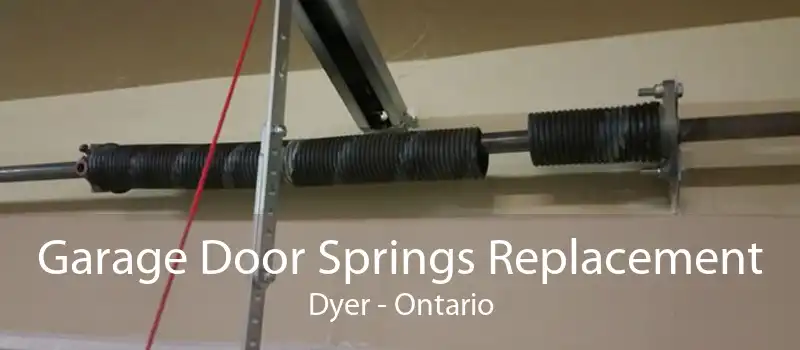 Garage Door Springs Replacement Dyer - Ontario