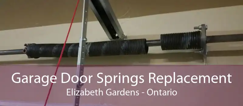 Garage Door Springs Replacement Elizabeth Gardens - Ontario
