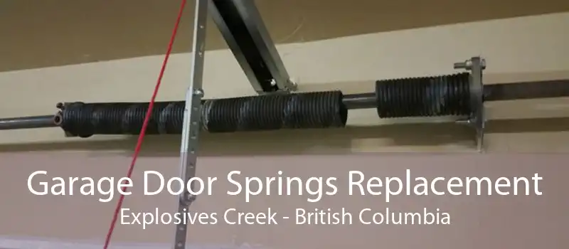 Garage Door Springs Replacement Explosives Creek - British Columbia