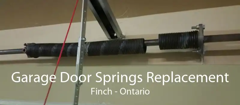 Garage Door Springs Replacement Finch - Ontario