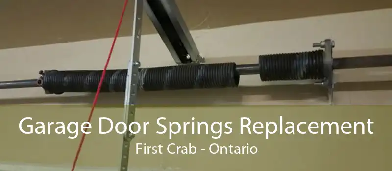 Garage Door Springs Replacement First Crab - Ontario