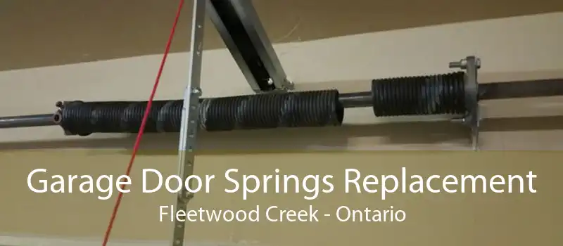 Garage Door Springs Replacement Fleetwood Creek - Ontario