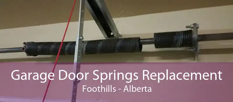 Garage Door Springs Replacement Foothills - Alberta