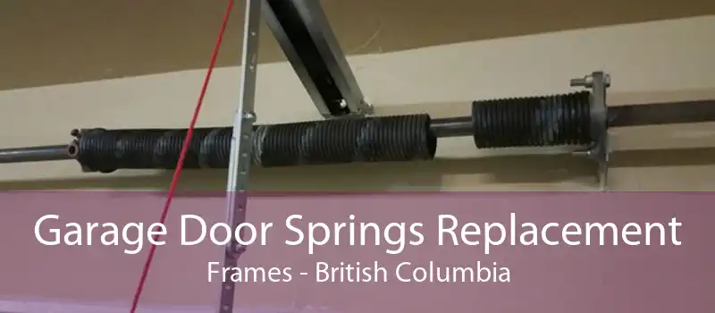 Garage Door Springs Replacement Frames - British Columbia