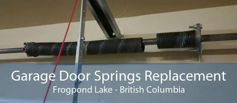 Garage Door Springs Replacement Frogpond Lake - British Columbia