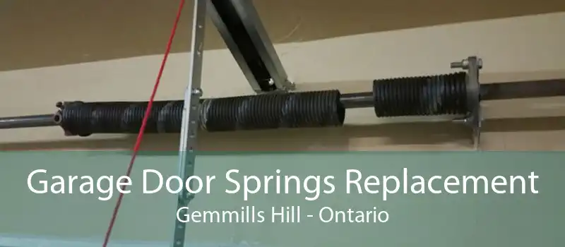 Garage Door Springs Replacement Gemmills Hill - Ontario