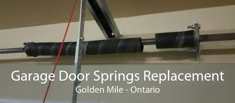 Garage Door Springs Replacement Golden Mile - Ontario