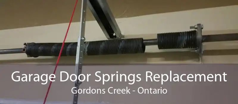 Garage Door Springs Replacement Gordons Creek - Ontario
