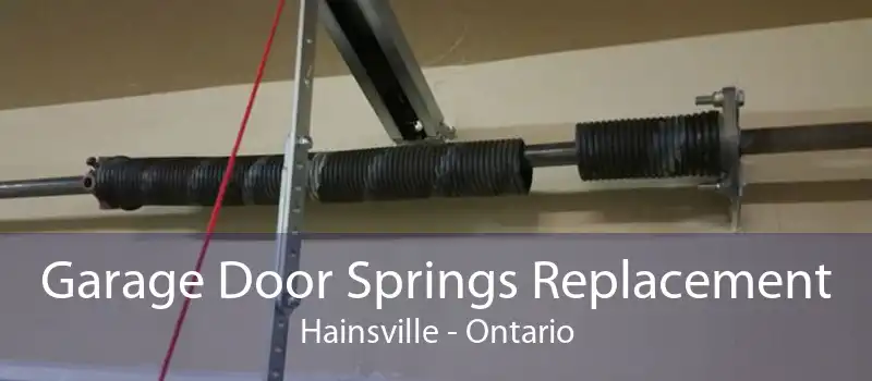 Garage Door Springs Replacement Hainsville - Ontario