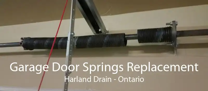 Garage Door Springs Replacement Harland Drain - Ontario
