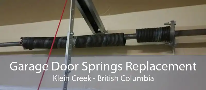 Garage Door Springs Replacement Klein Creek - British Columbia