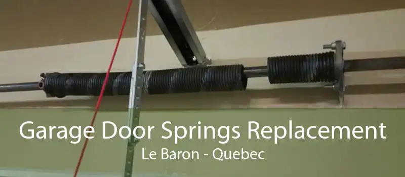 Garage Door Springs Replacement Le Baron - Quebec