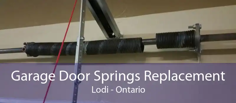 Garage Door Springs Replacement Lodi - Ontario