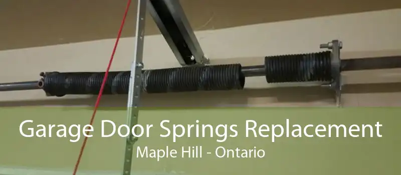 Garage Door Springs Replacement Maple Hill - Ontario