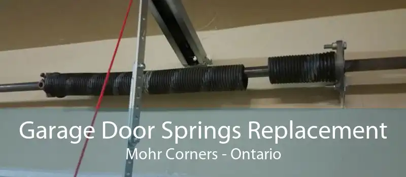 Garage Door Springs Replacement Mohr Corners - Ontario