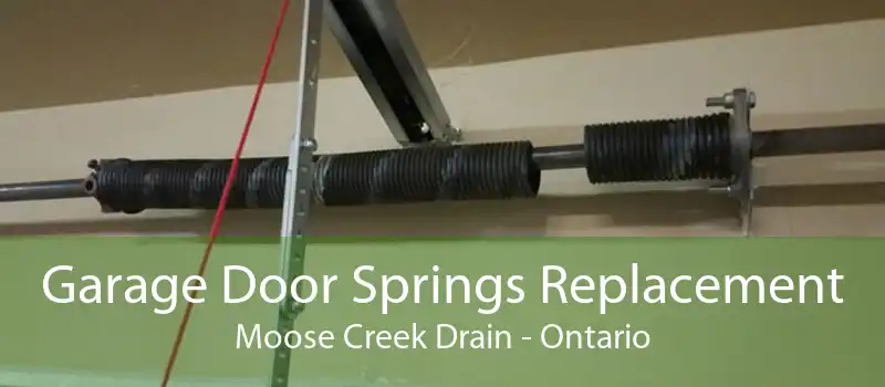 Garage Door Springs Replacement Moose Creek Drain - Ontario