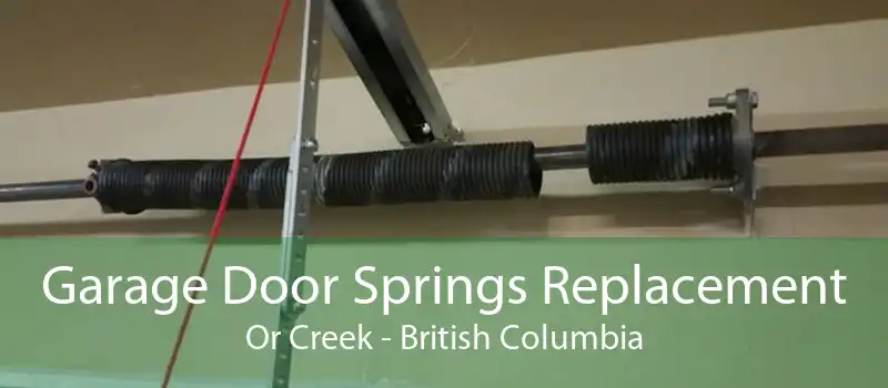 Garage Door Springs Replacement Or Creek - British Columbia