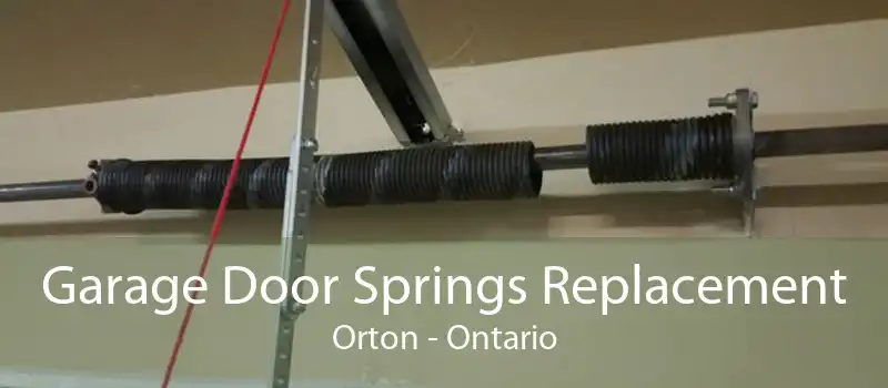 Garage Door Springs Replacement Orton - Ontario
