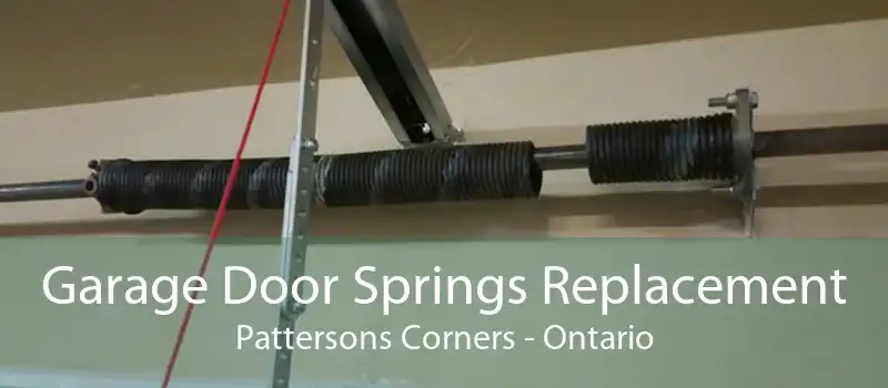 Garage Door Springs Replacement Pattersons Corners - Ontario