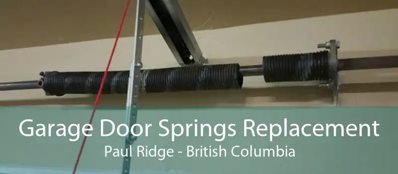Garage Door Springs Replacement Paul Ridge - British Columbia
