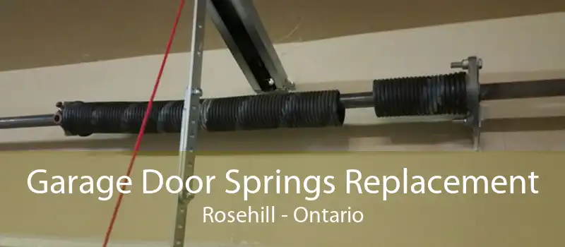 Garage Door Springs Replacement Rosehill - Ontario