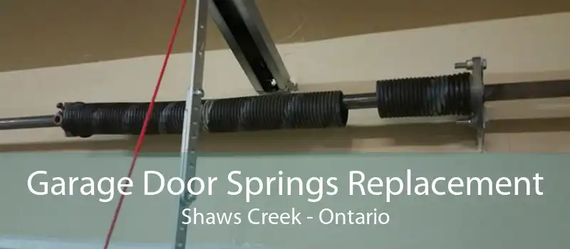 Garage Door Springs Replacement Shaws Creek - Ontario