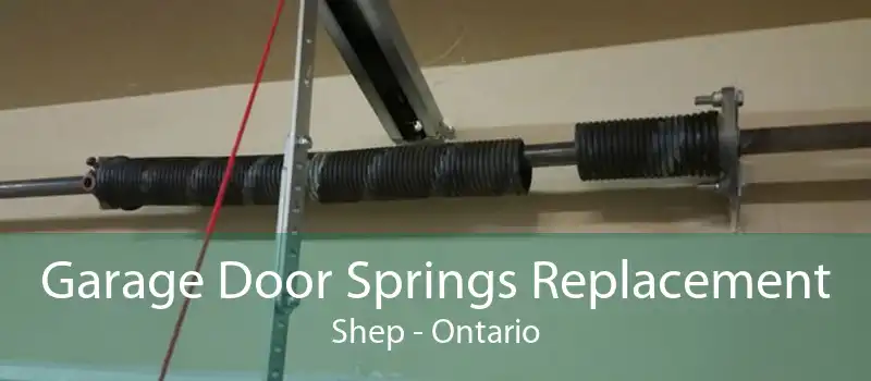 Garage Door Springs Replacement Shep - Ontario