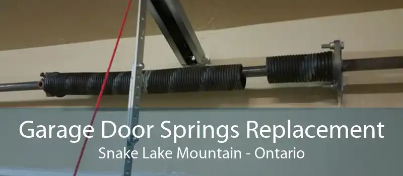 Garage Door Springs Replacement Snake Lake Mountain - Ontario