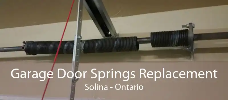 Garage Door Springs Replacement Solina - Ontario