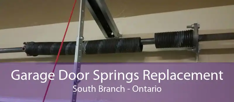 Garage Door Springs Replacement South Branch - Ontario